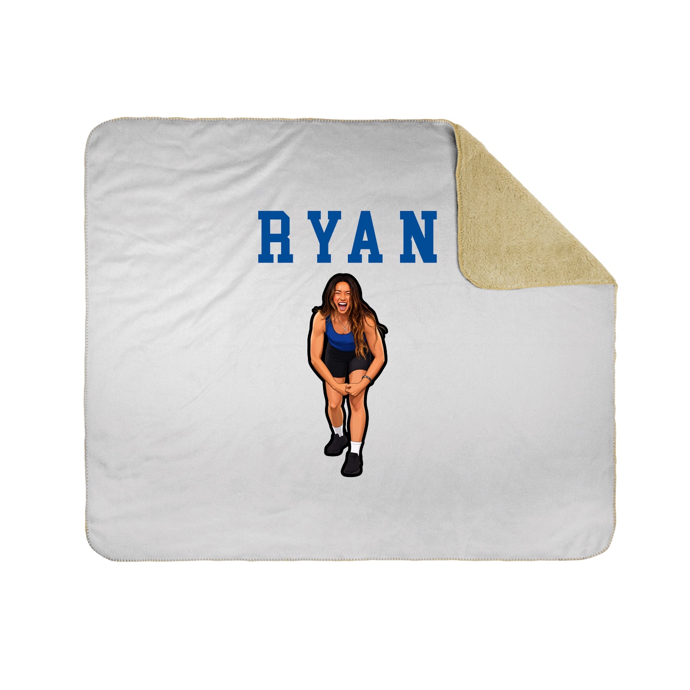 Throw Blanket — Shirsey in White