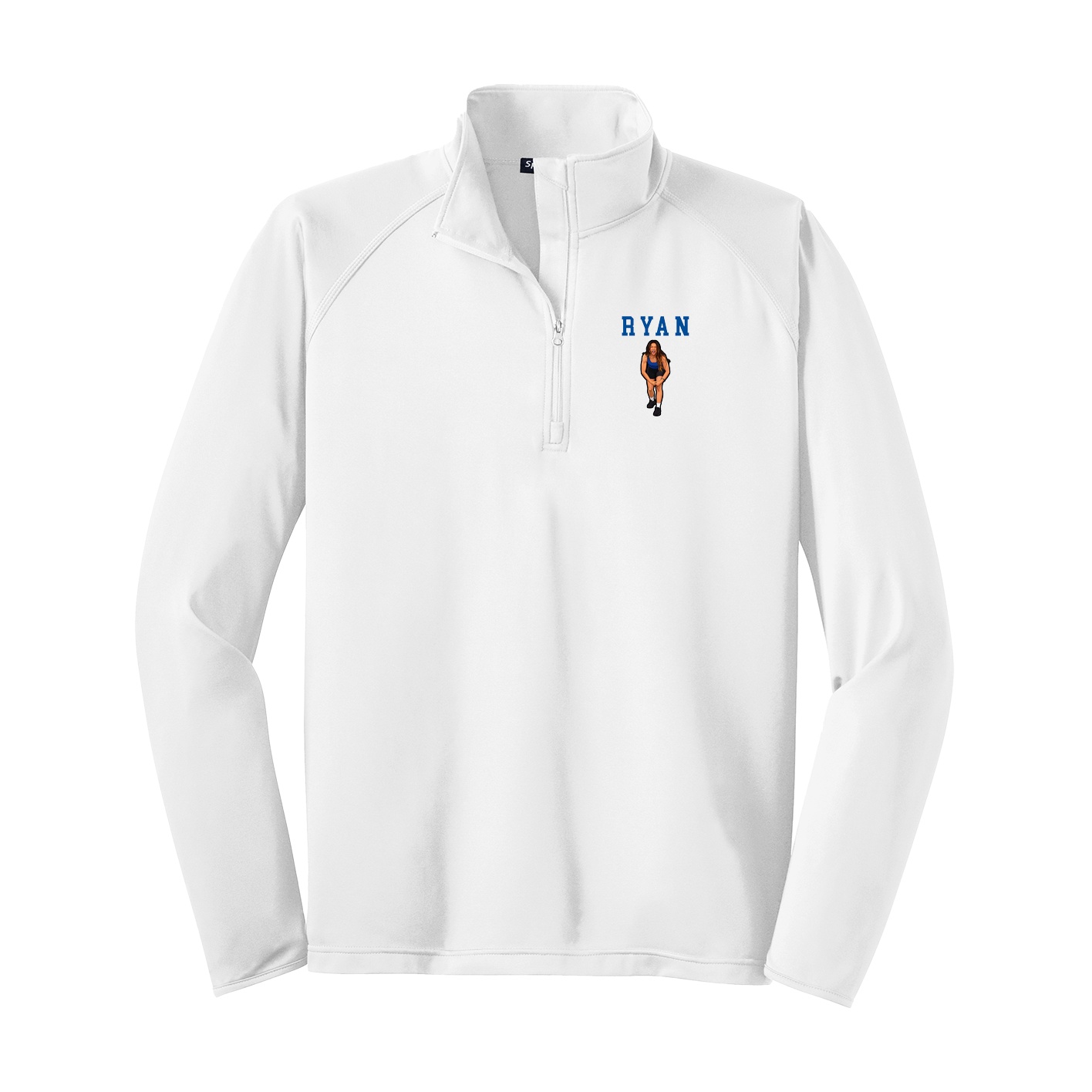 Q-Zip Pullover — Shirsey in White