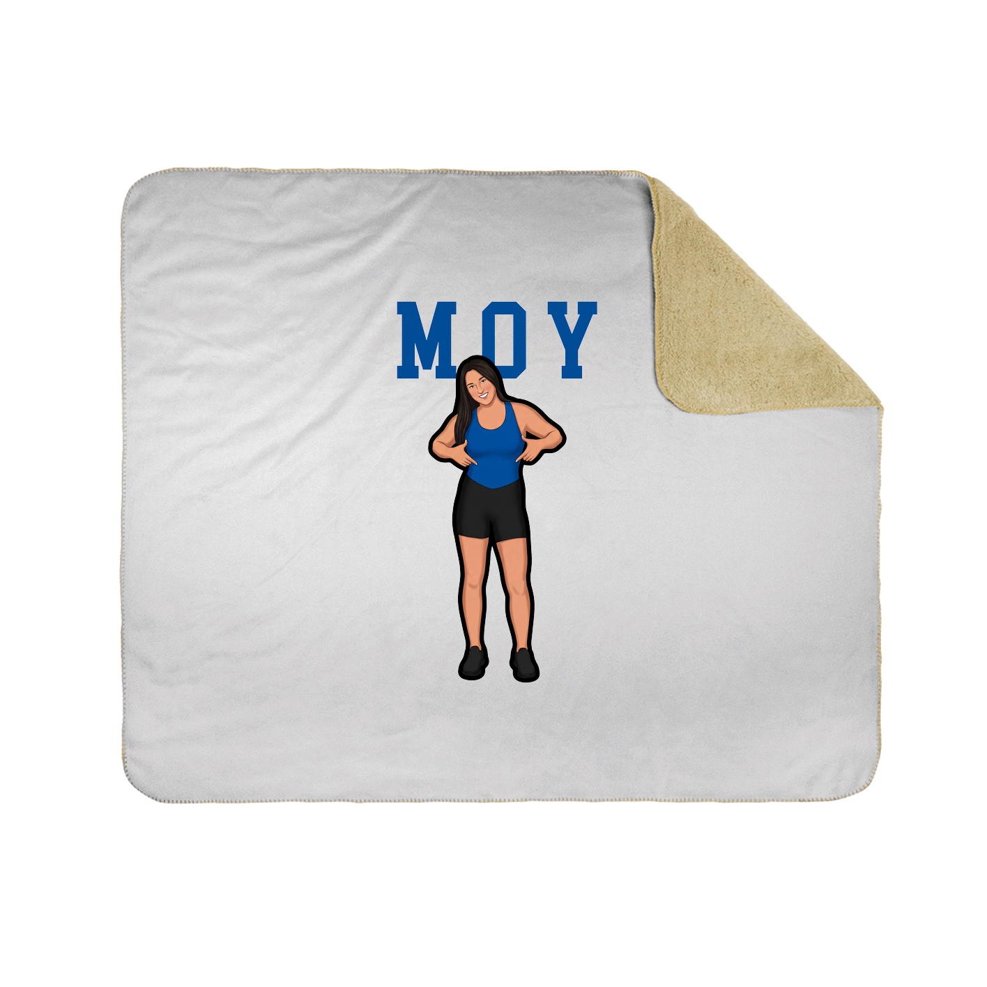 Throw Blanket — Shirsey in White