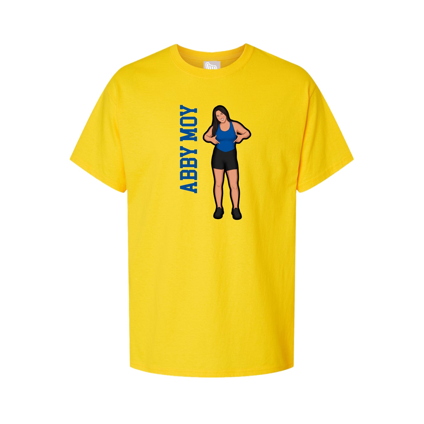 Tee — Name Vertical in Gold