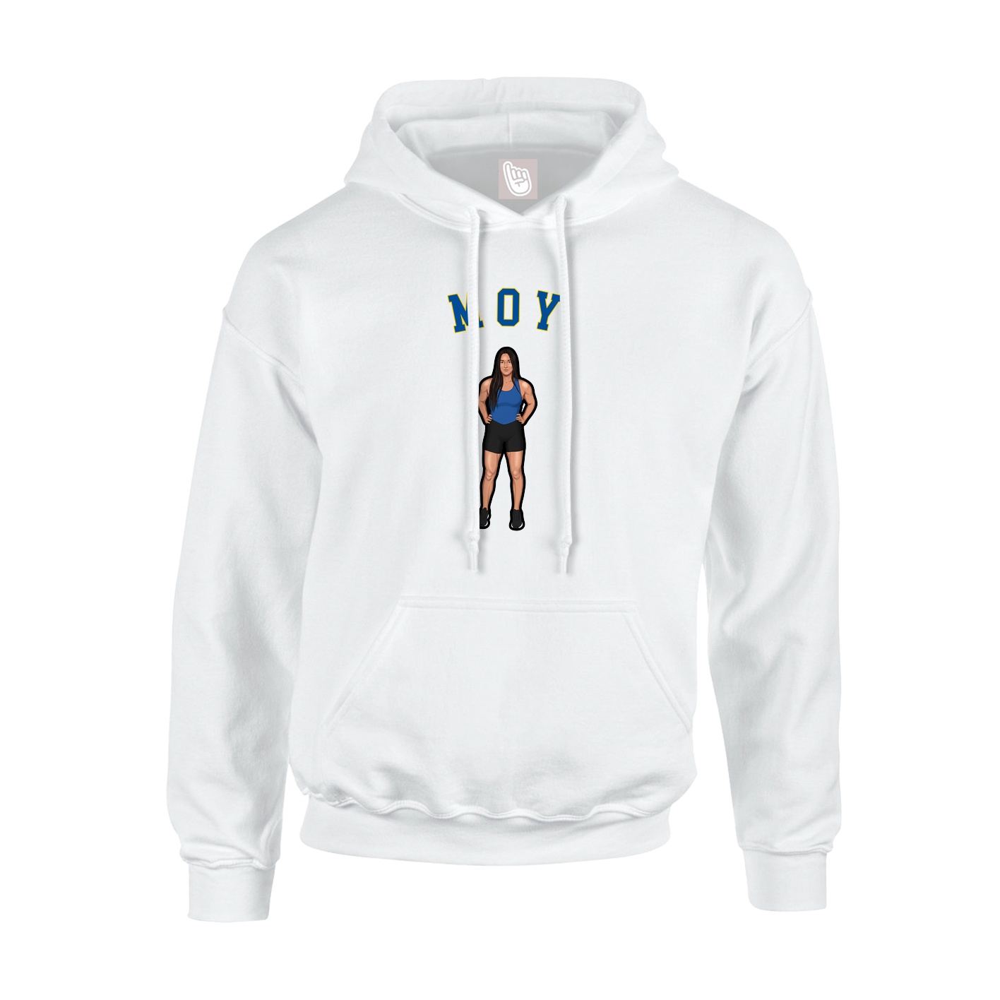 Hoodie — Shirsey Arch in White