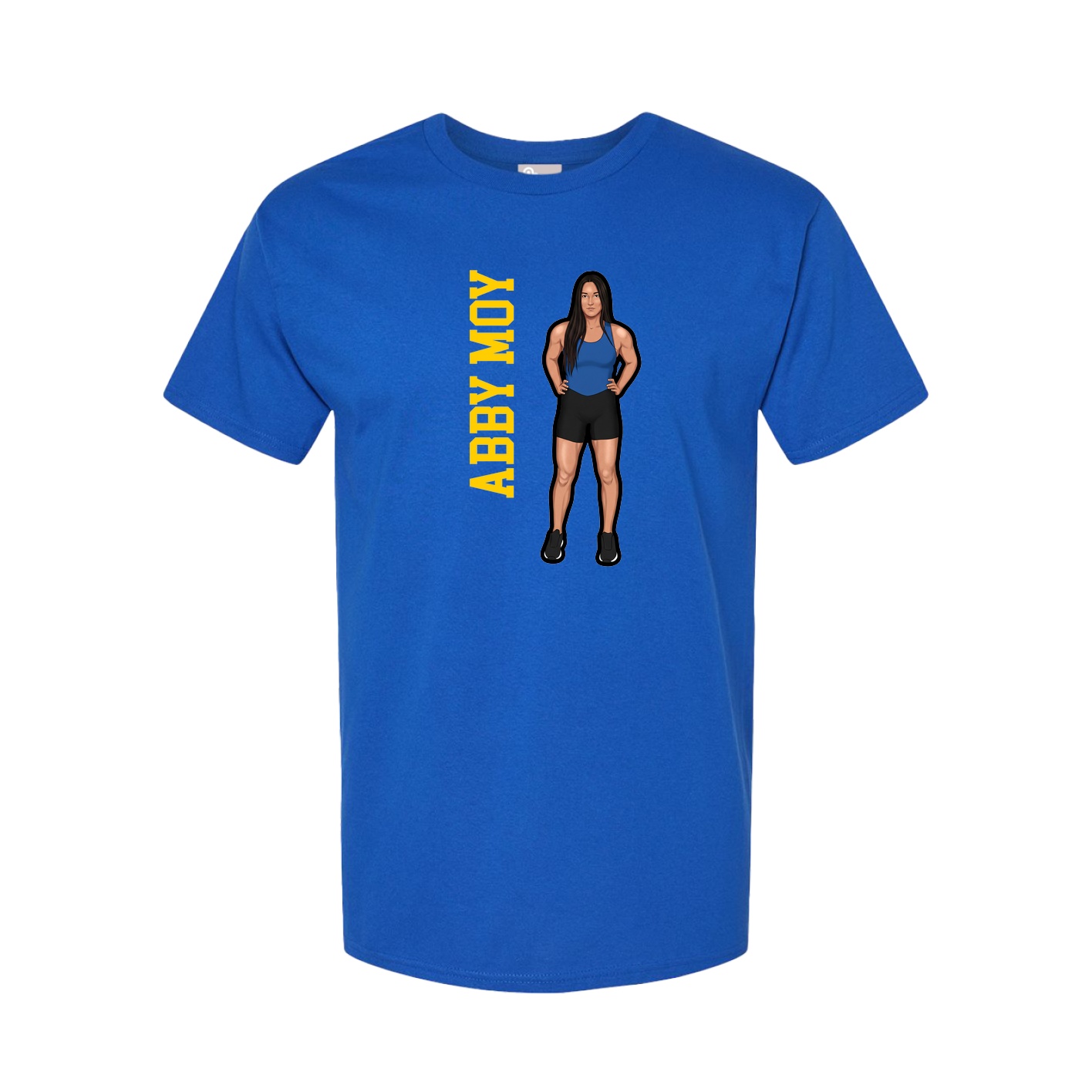 Youth Tee — Name Vertical in Royal