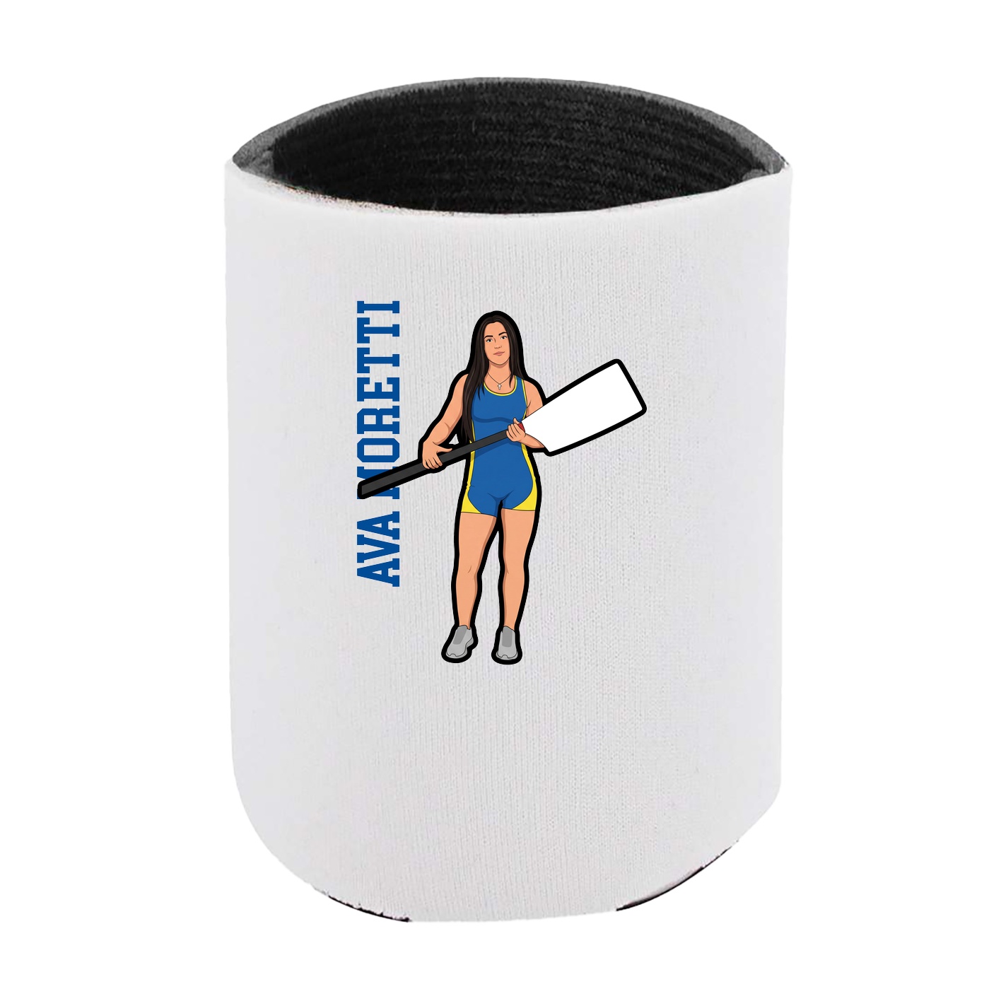 Can Holder — Name Vertical in White