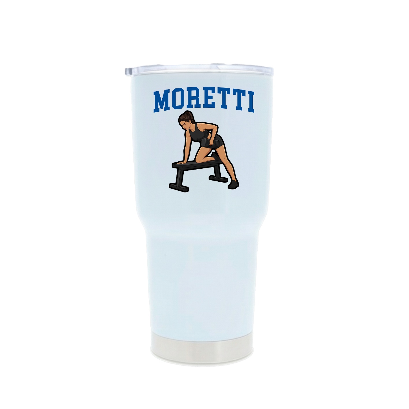 30oz Stainless Steel Tumbler — Shirsey in White