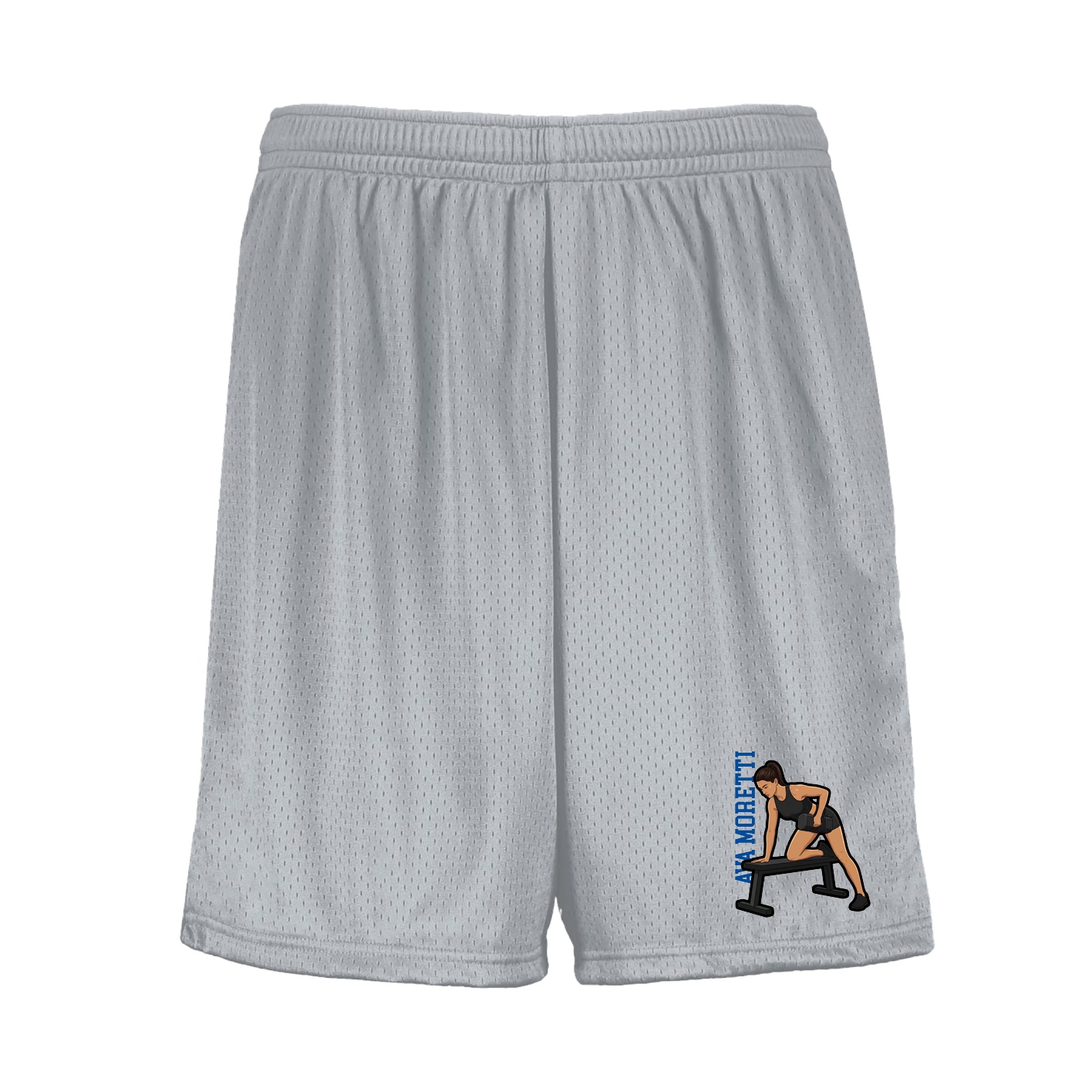 Shorts — Name Vertical in Silver