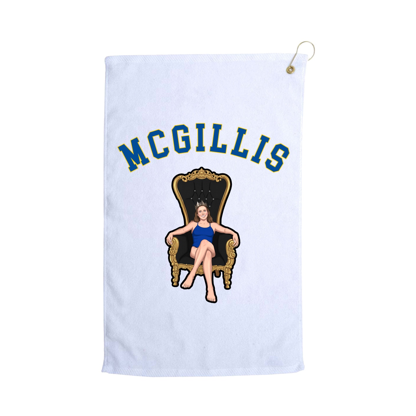 Golf Towel — Shirsey Arch in White