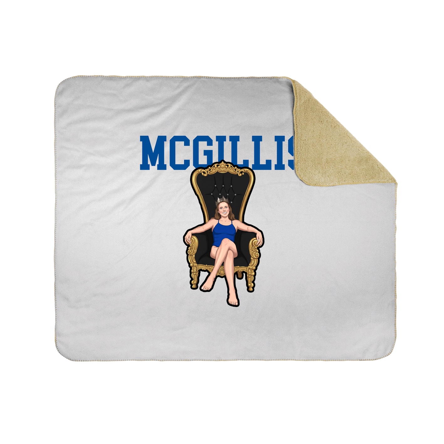 Throw Blanket — Shirsey in White