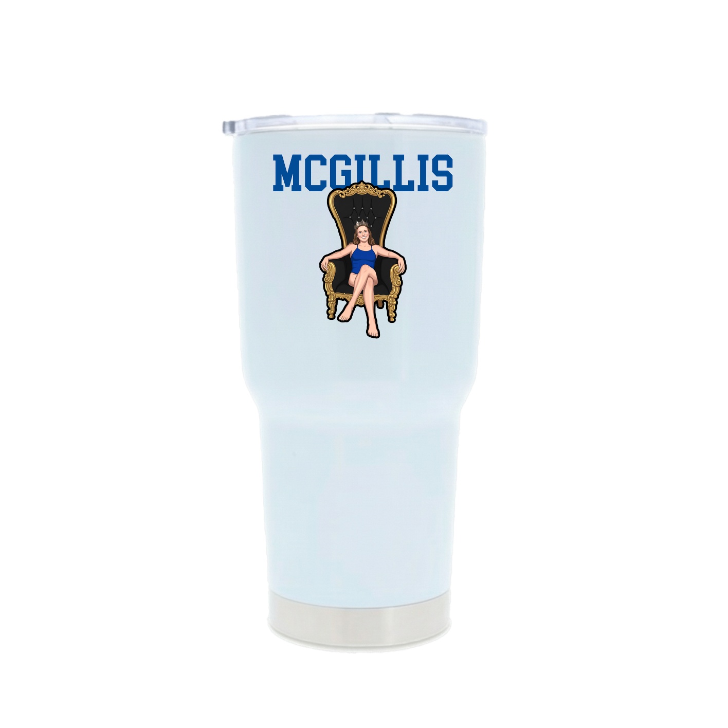30oz Stainless Steel Tumbler — Shirsey in White