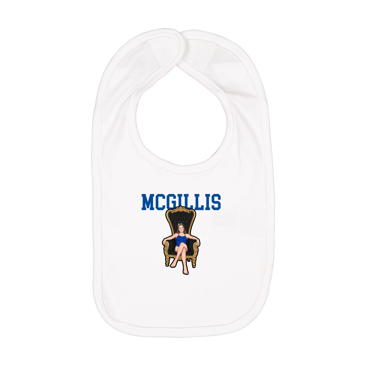 Infant Bib — Shirsey in White