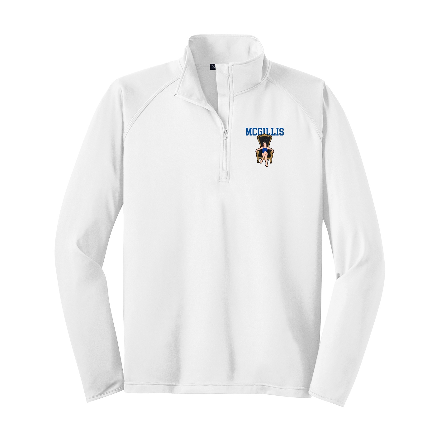 Q-Zip Pullover — Shirsey in White