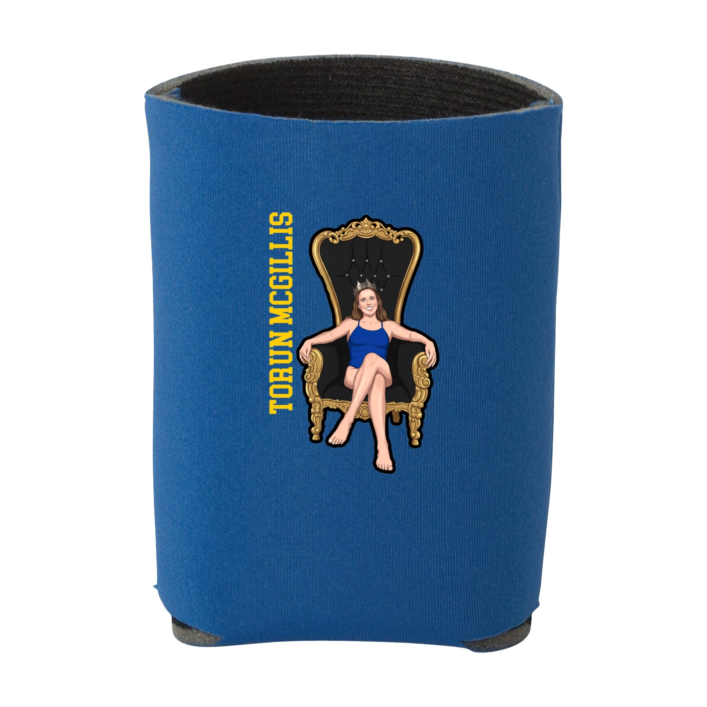 Can Holder — Name Vertical in Royal