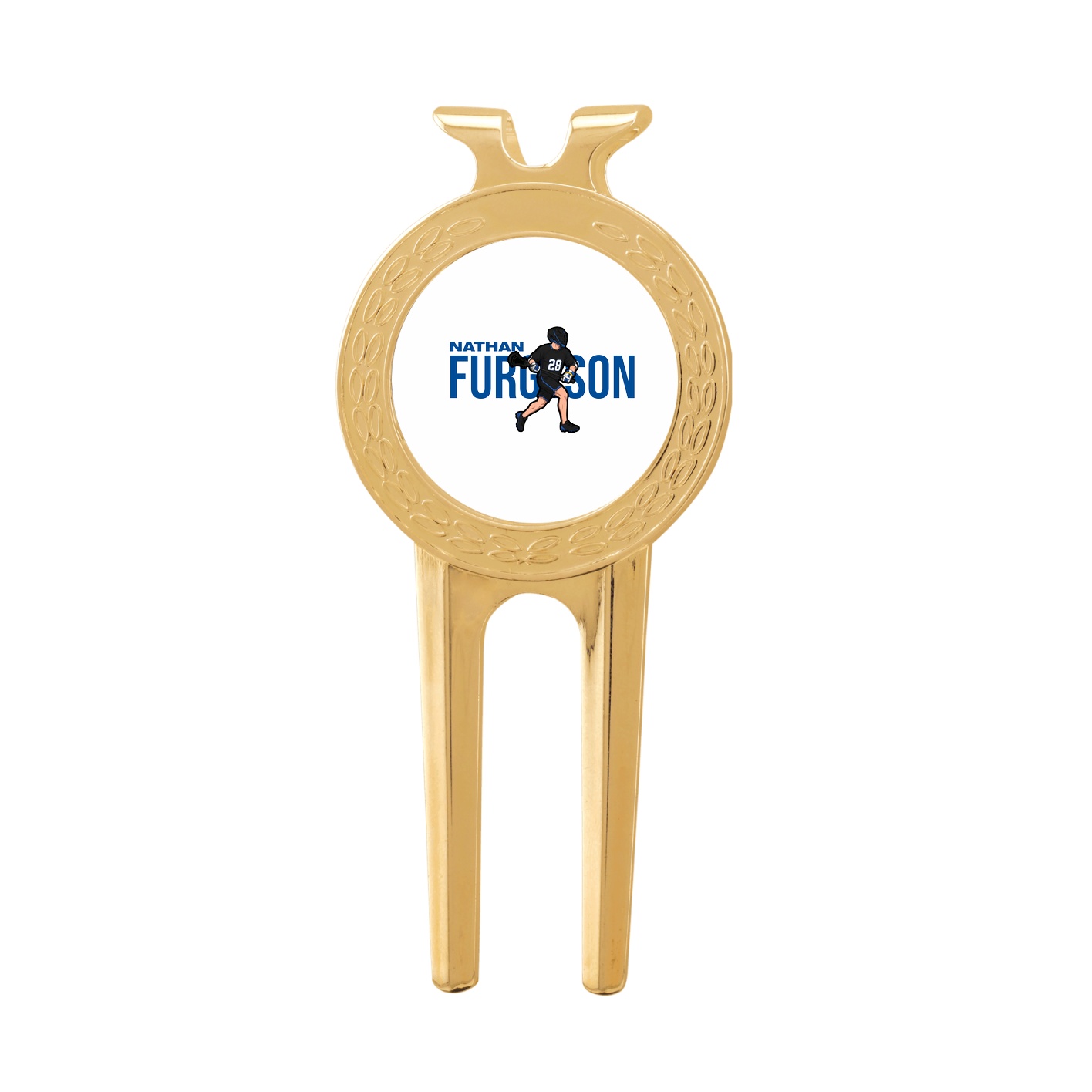 Divot Tool with Ball Marker — Player Name in Classic