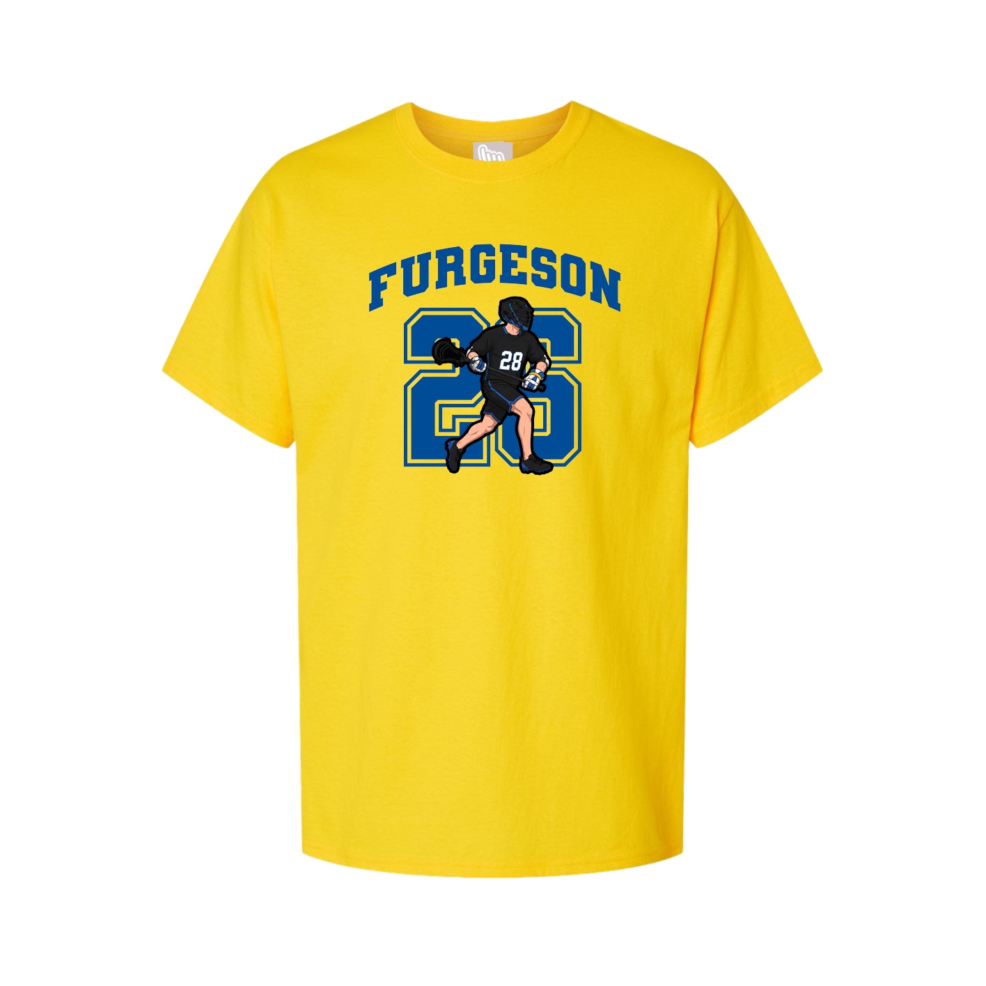 Youth Tee — Number in Gold