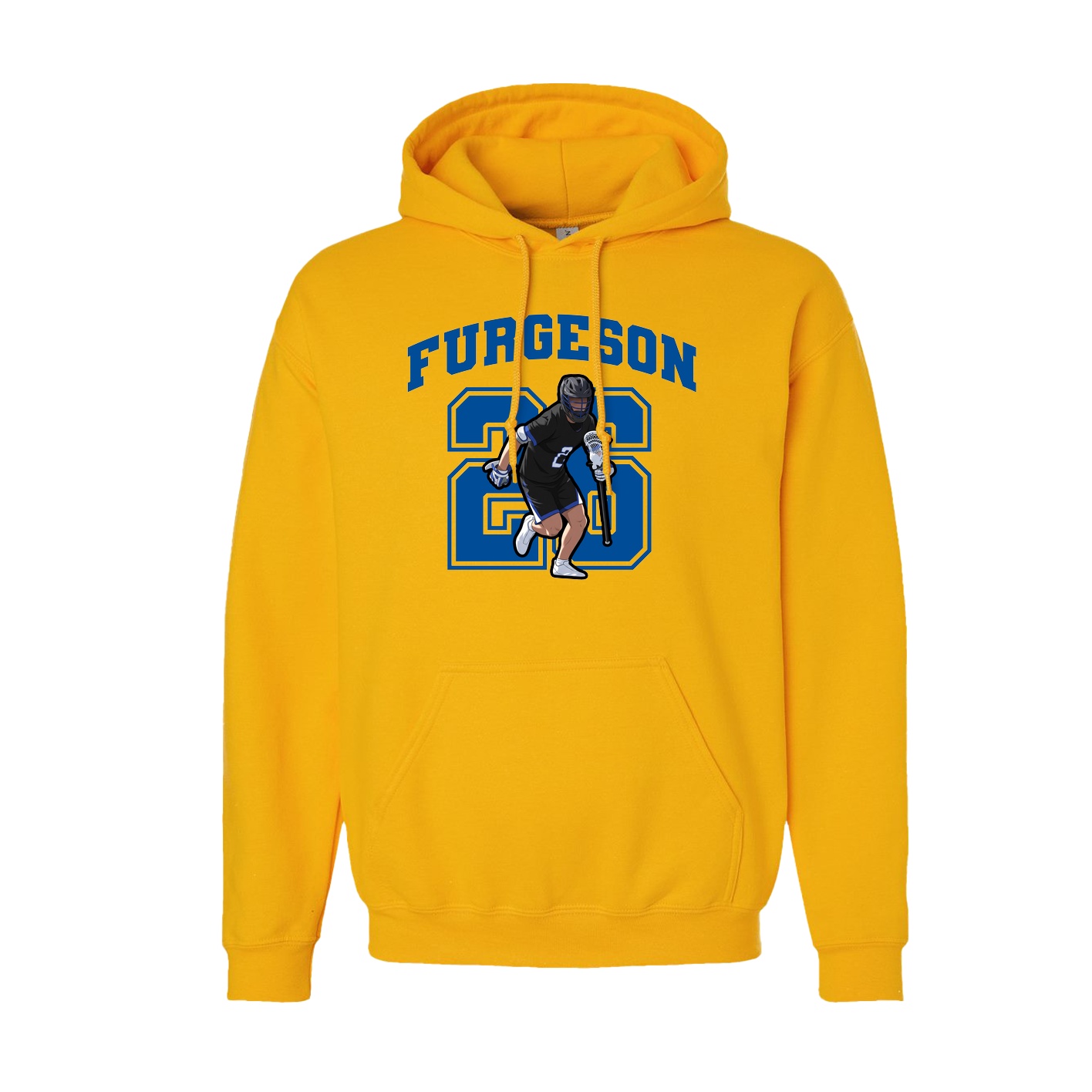 Hoodie — Number in Gold