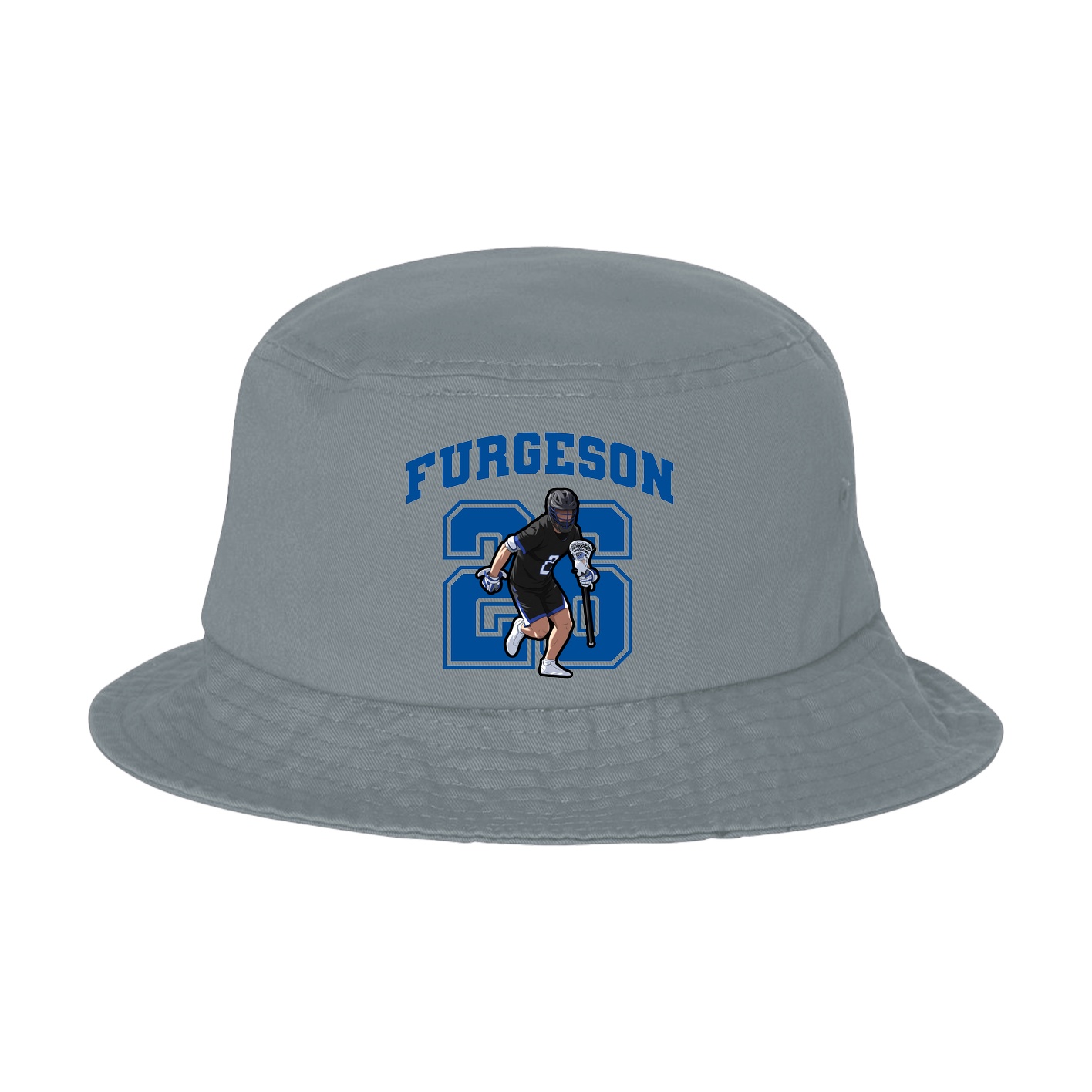 Bucket Cap — Number in Grey