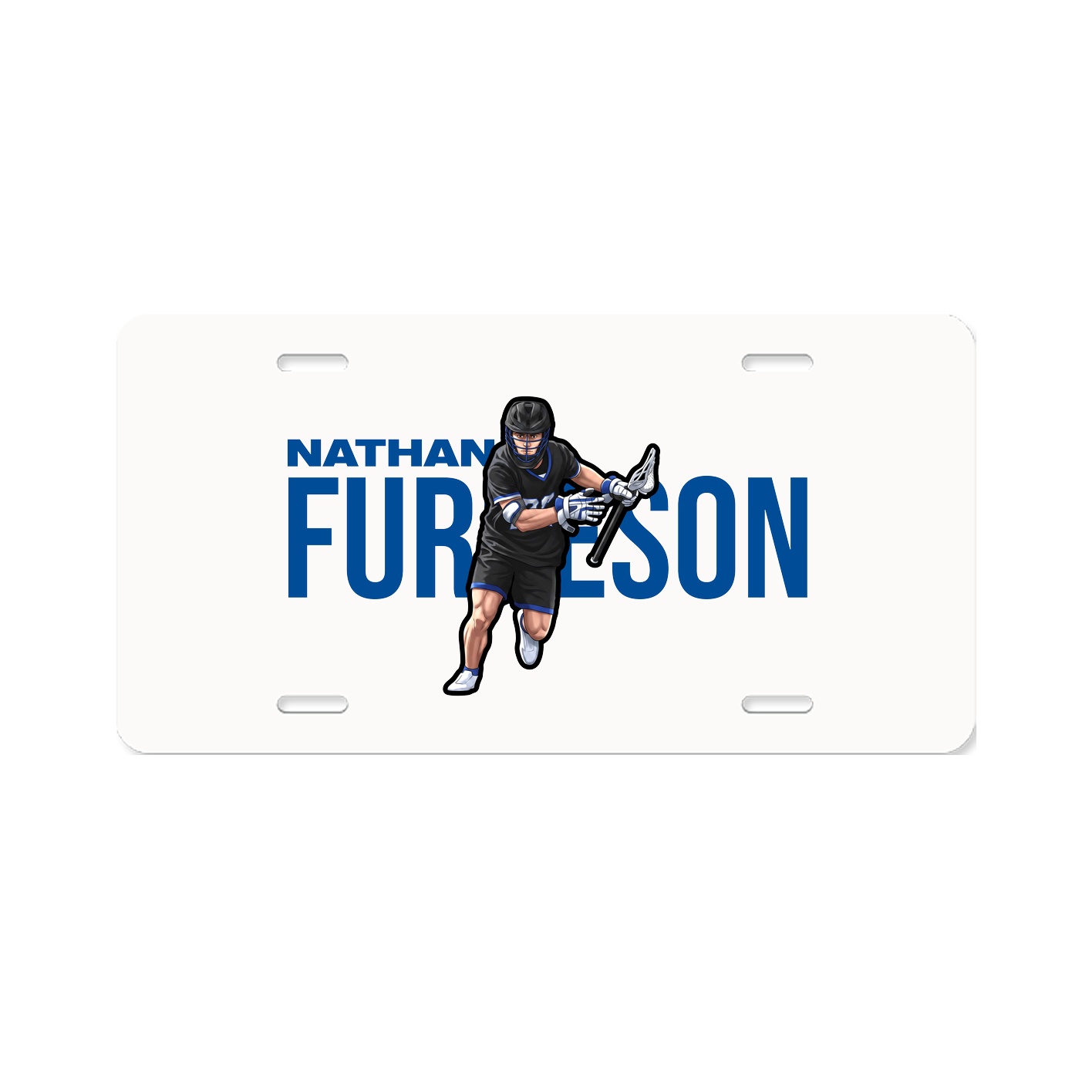 License Plate — Player Name in Classic