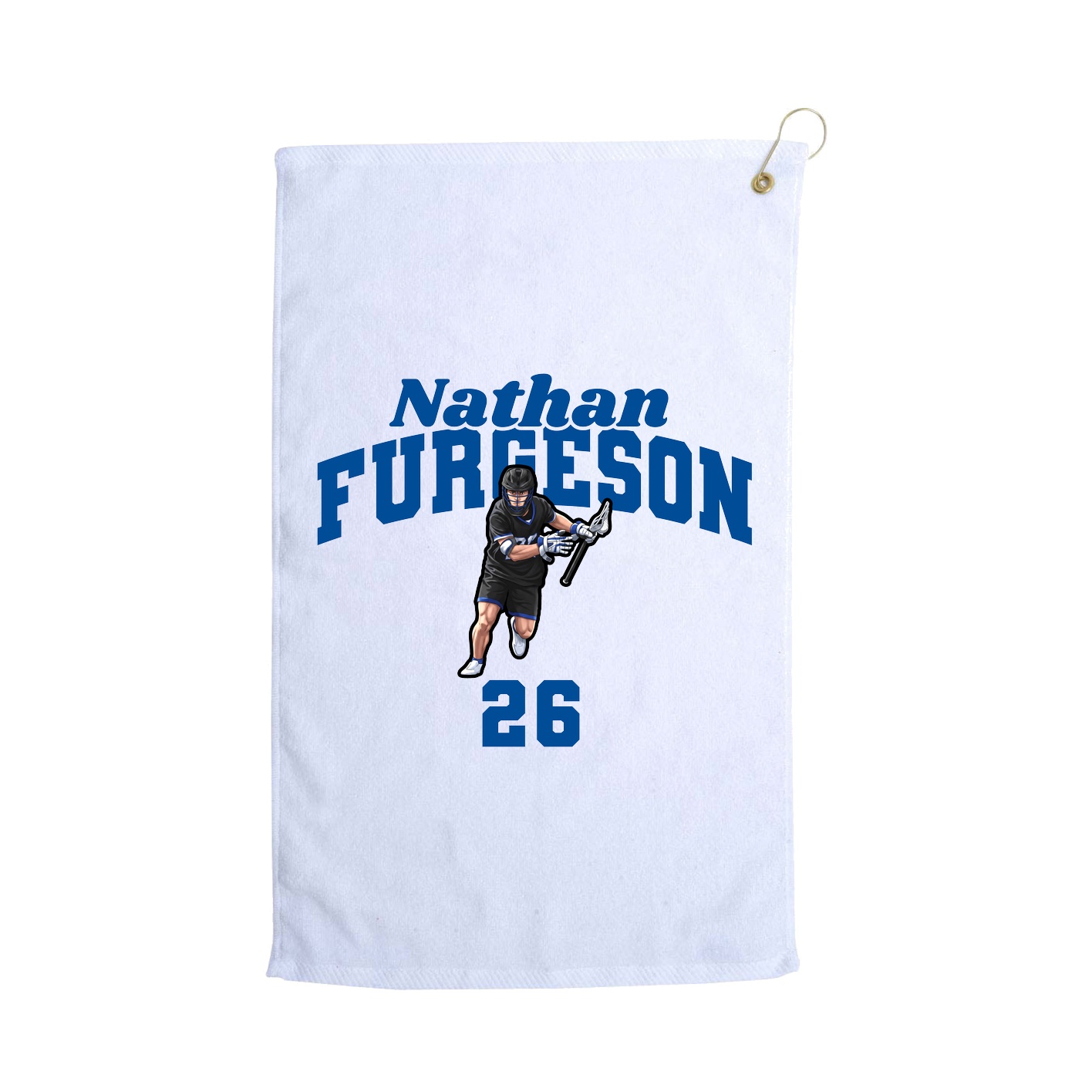 Golf Towel — Signature Arch in White