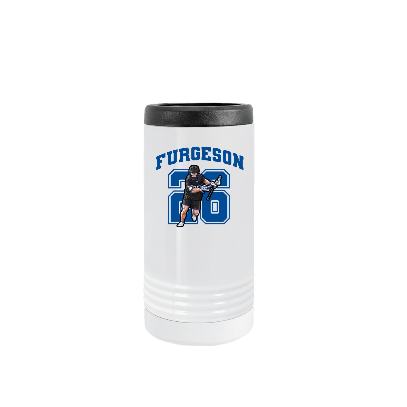 Slim Beverage Holder — Number in White