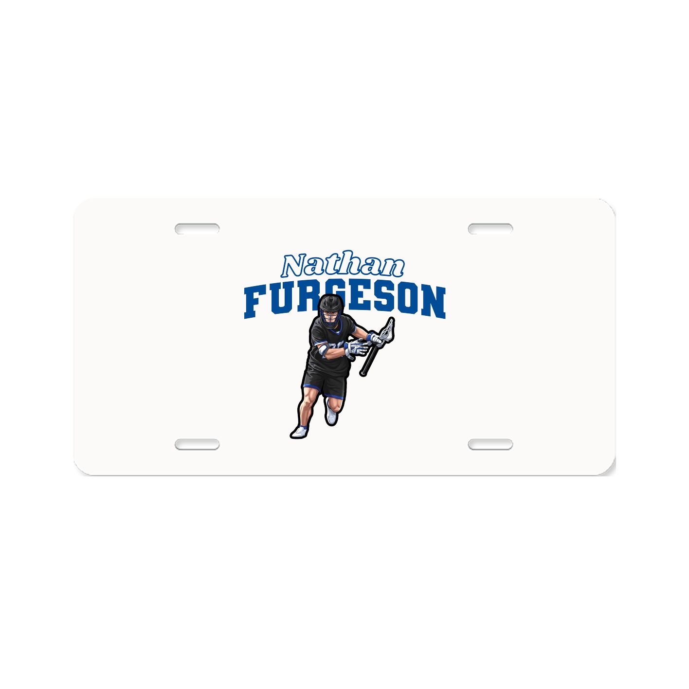 License Plate — Name Arch in Classic