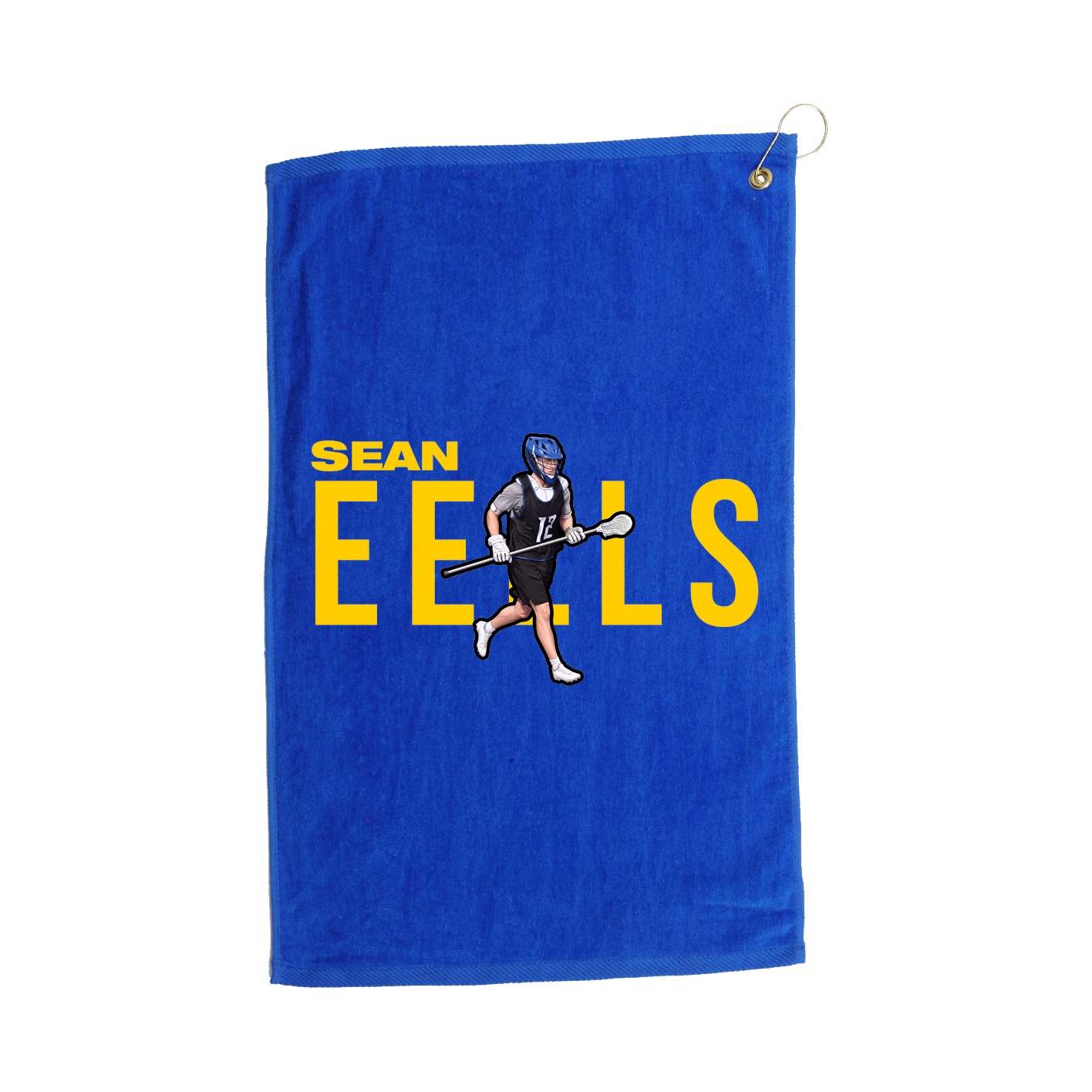 Golf Towel — Player Name in Royal