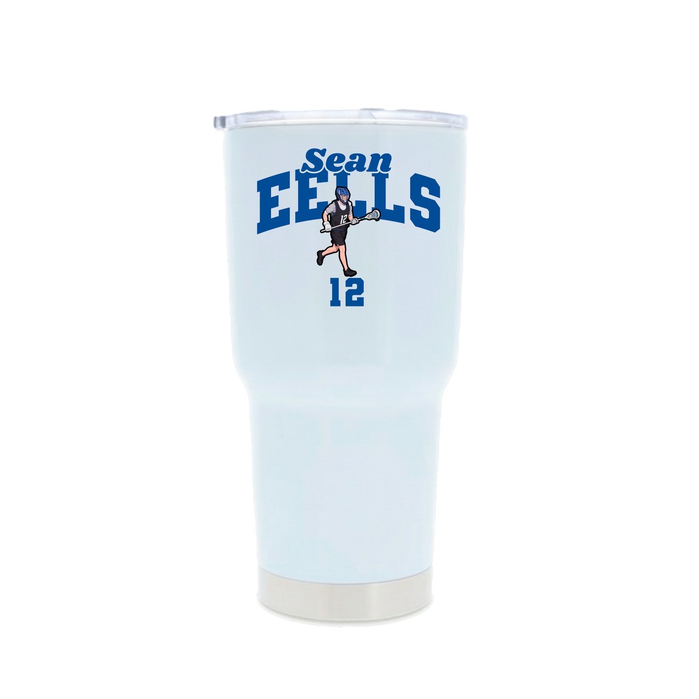 30oz Stainless Steel Tumbler — Signature Arch in White
