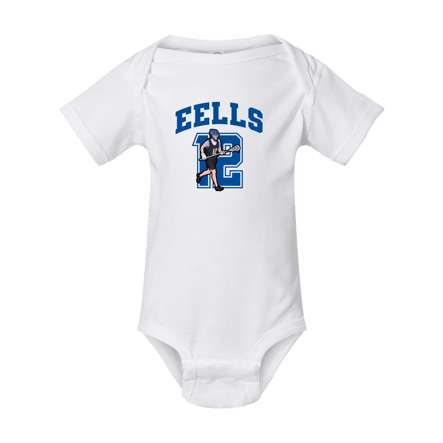 Baby Onesie — Number in White