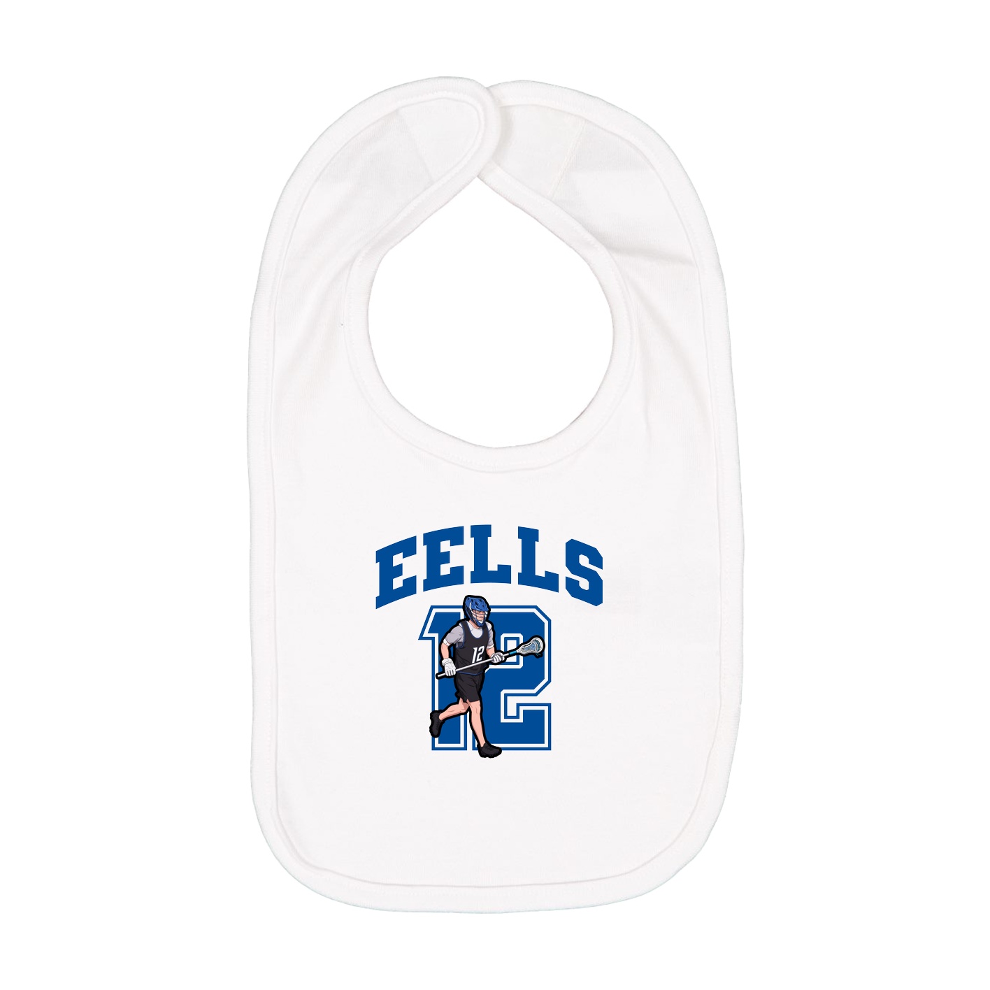 Infant Bib — Number in White