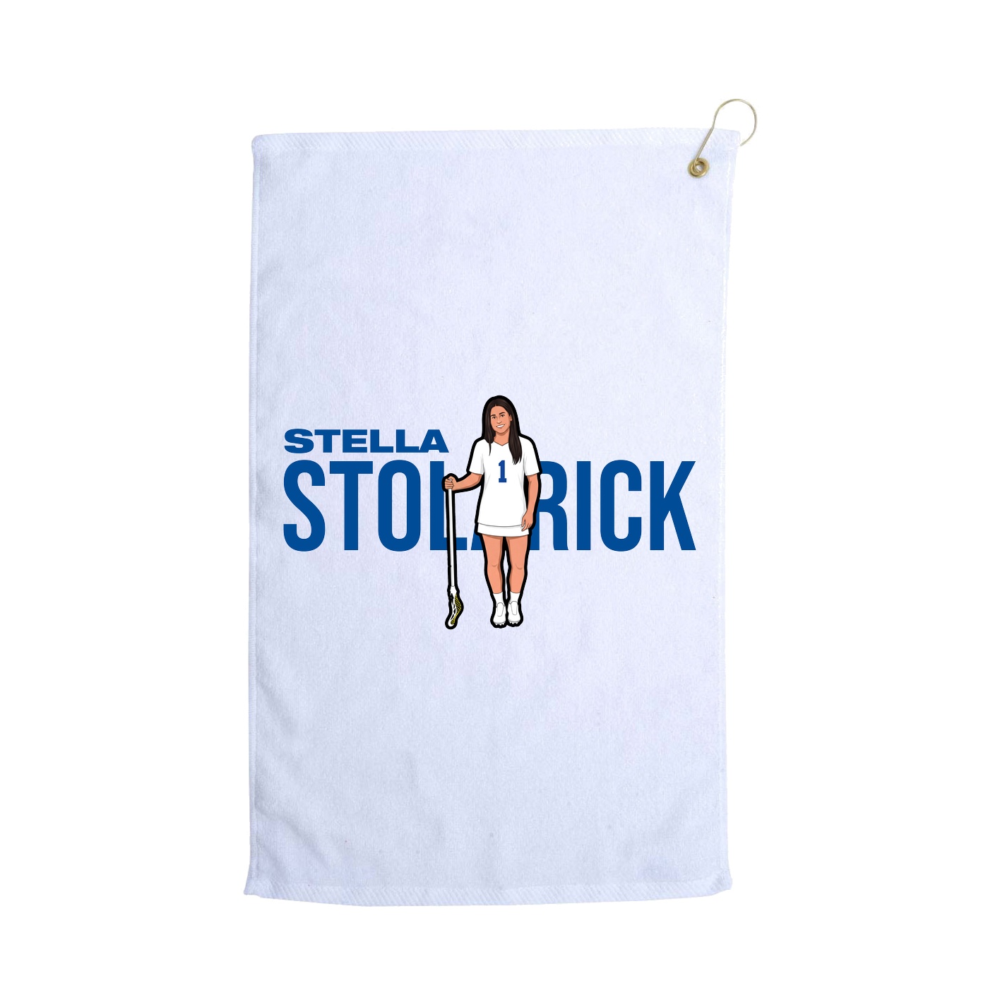 Golf Towel — Player Name in White
