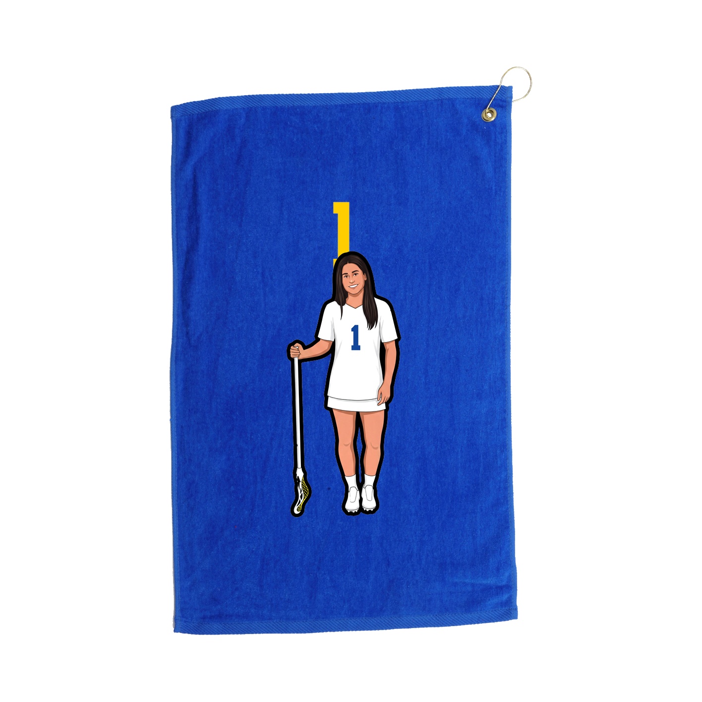 Golf Towel — Number Top in Royal