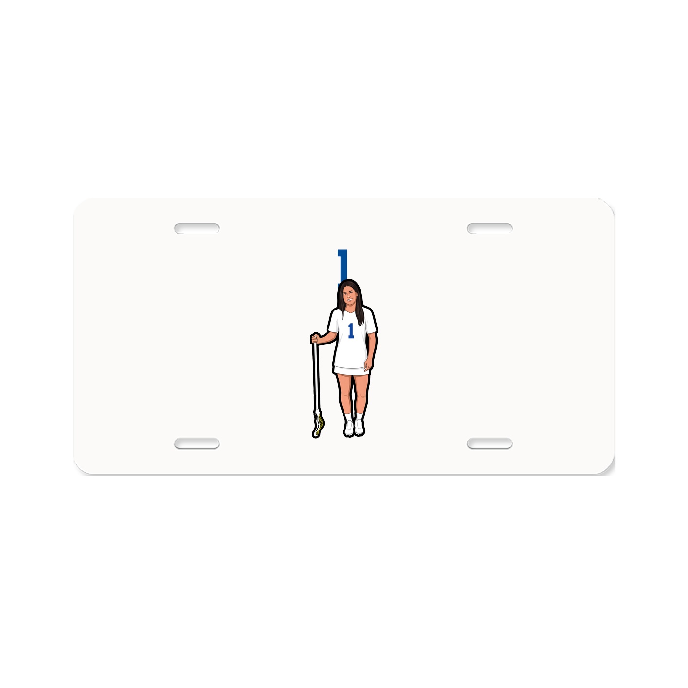 License Plate — Number Top in Classic