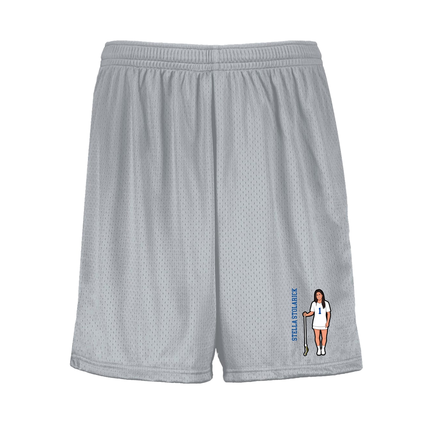 Shorts — Name Vertical in Silver