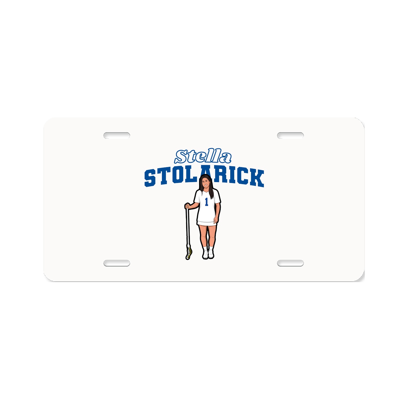 License Plate — Name Arch in Classic