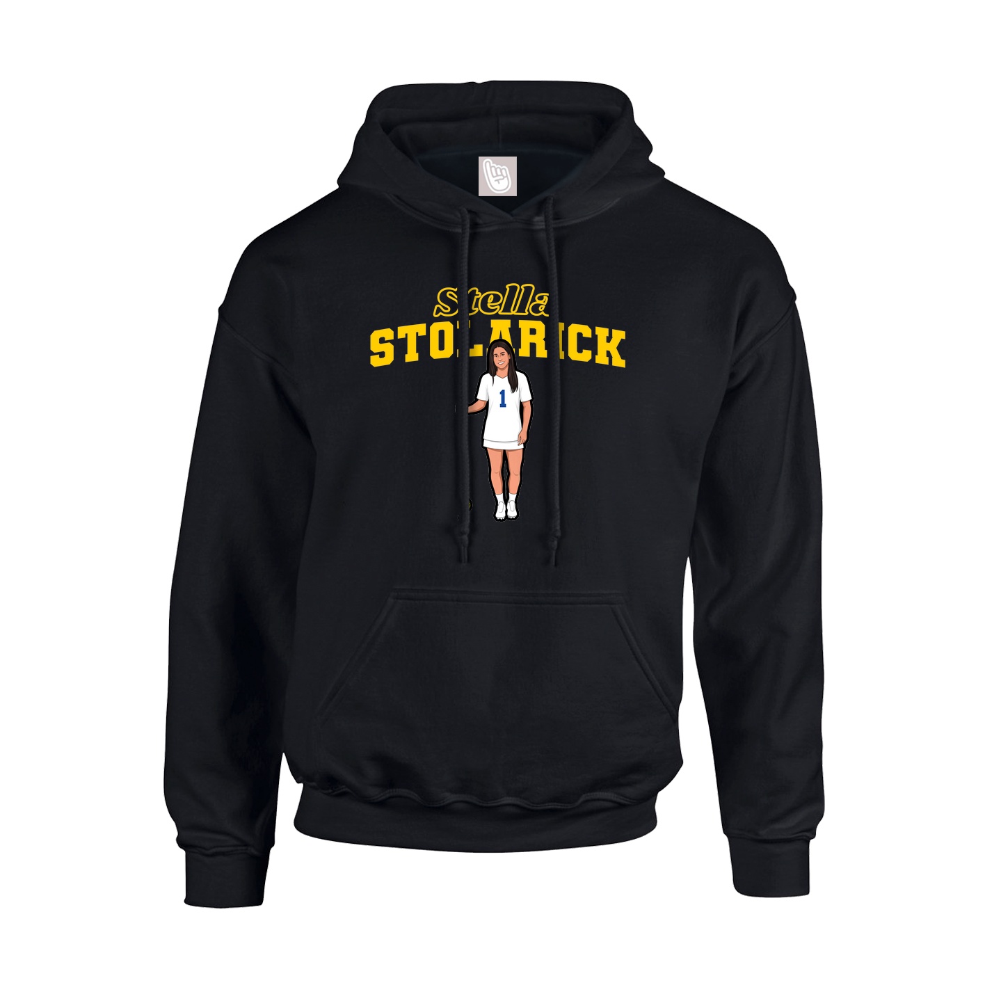 Hoodie — Name Arch in Black