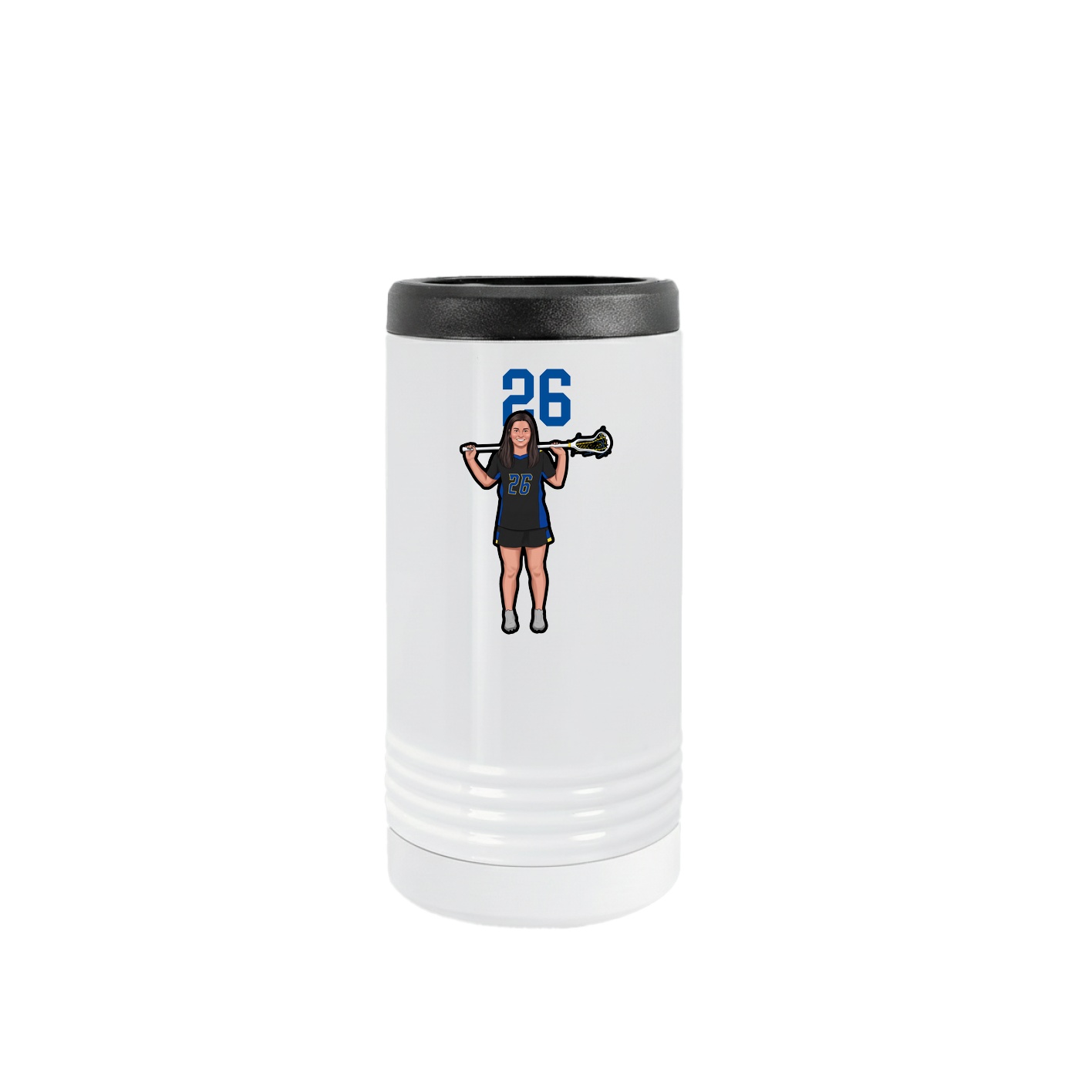 Slim Beverage Holder — Number Top in White