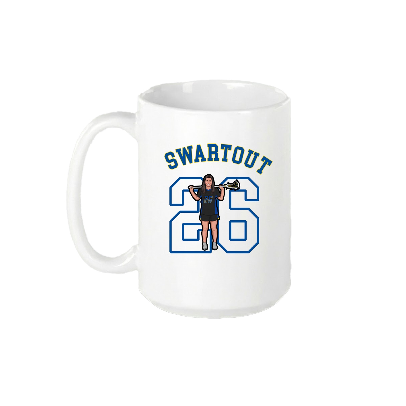15oz Coffee Mug — Shirsey Arch in White