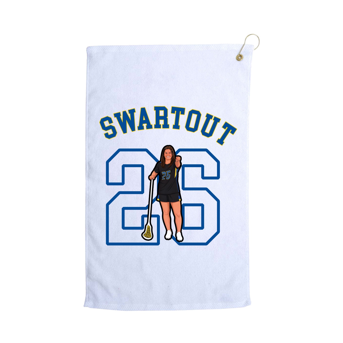 Golf Towel — Shirsey Arch in White