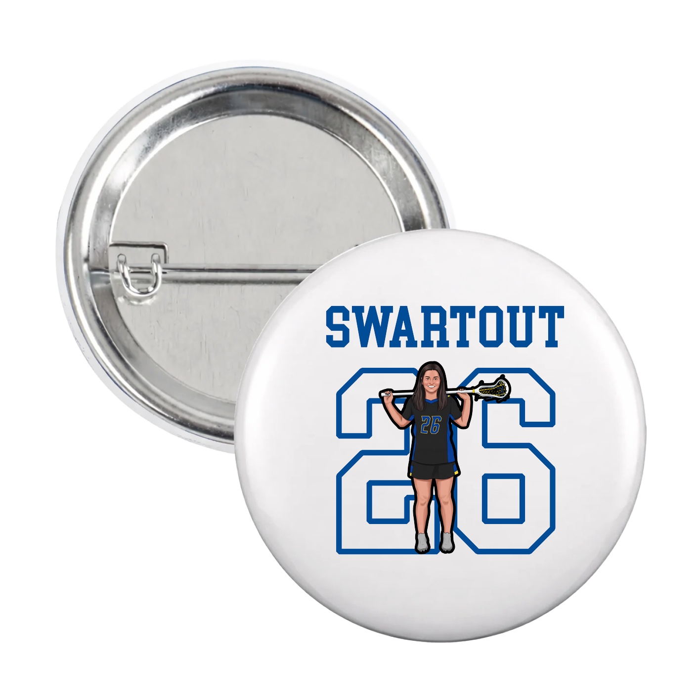 Game Day Button — Shirsey in White