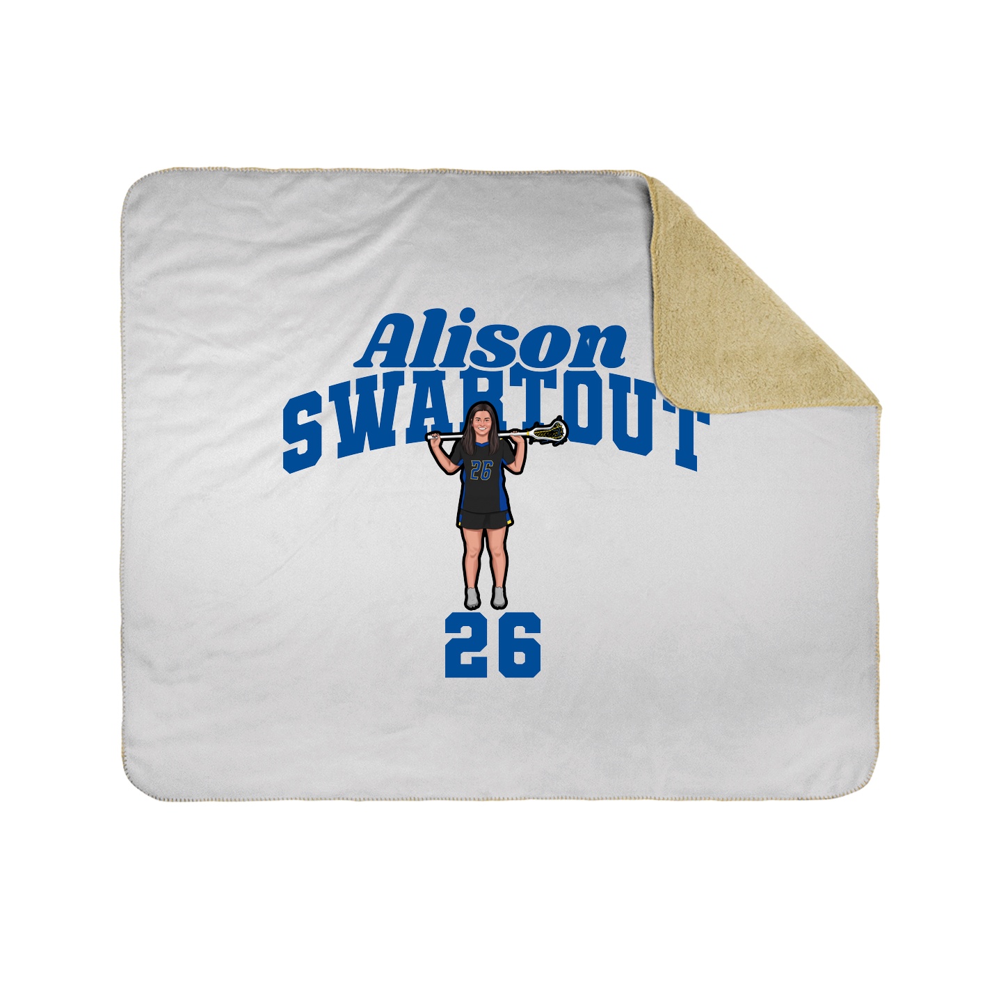 Throw Blanket — Signature Arch in White