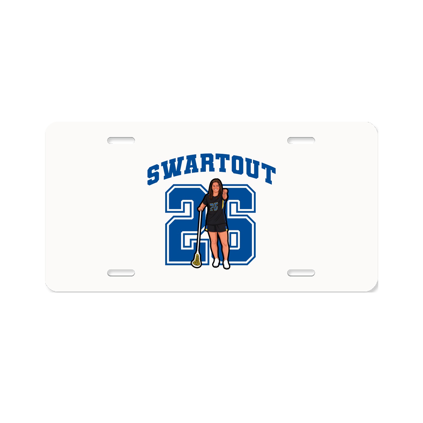 License Plate — Number in Classic