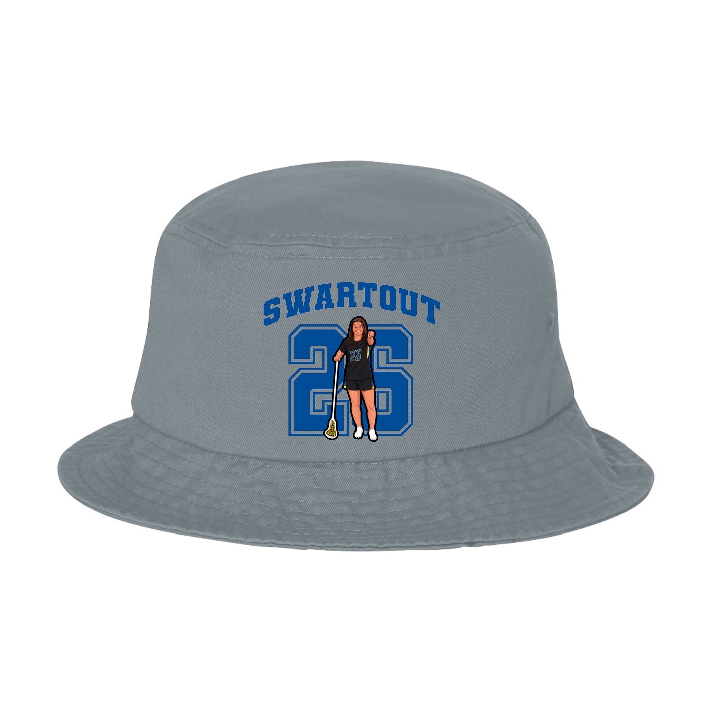 Bucket Cap — Number in Grey