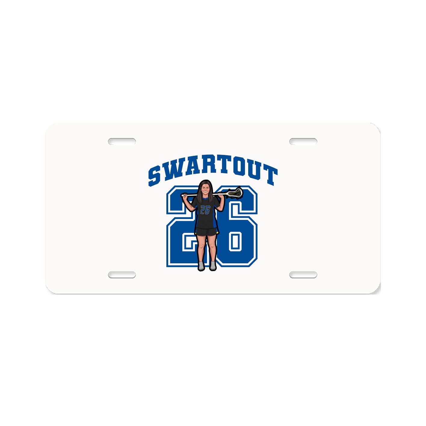 License Plate — Number in Classic