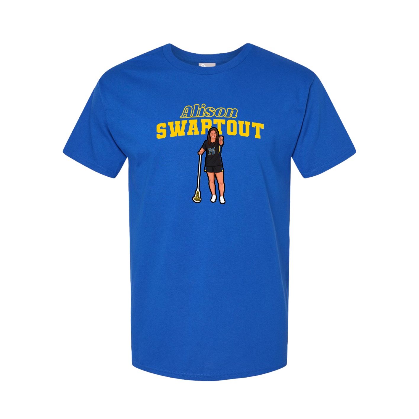 Youth Tee — Name Arch in Royal