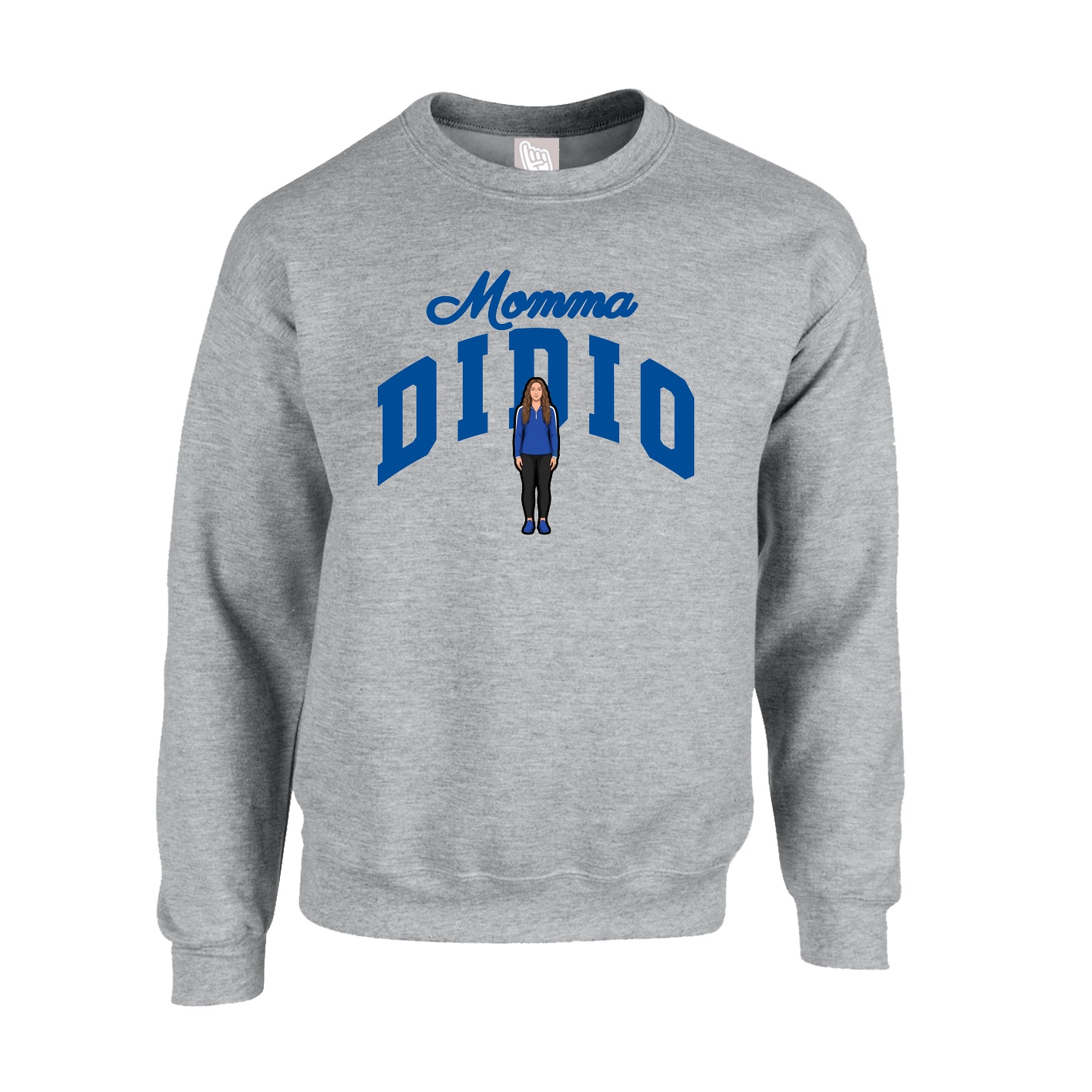 Fleece Crew — Mothers Day Arch in Grey