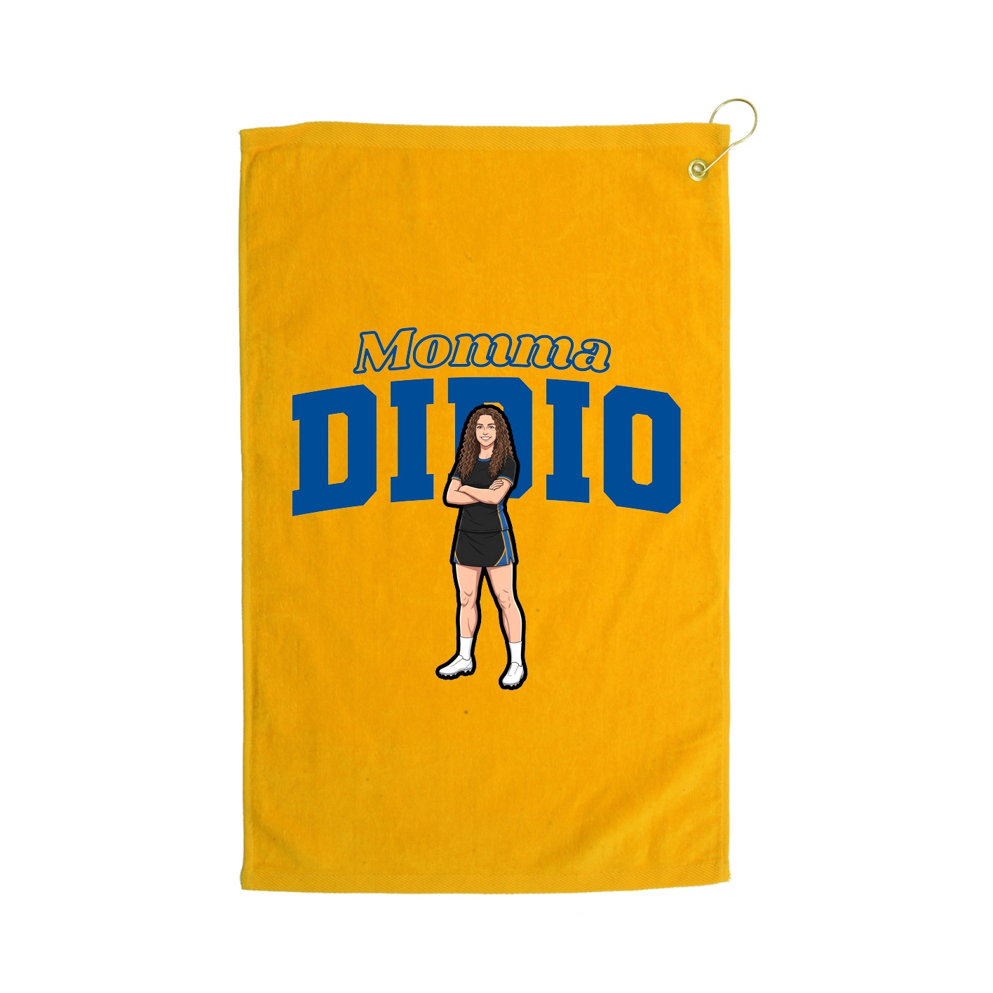 Golf Towel — Mothers Day Block in Gold