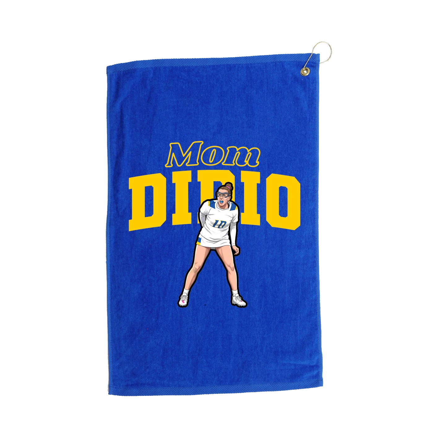 Golf Towel — Mothers Day Block in Royal