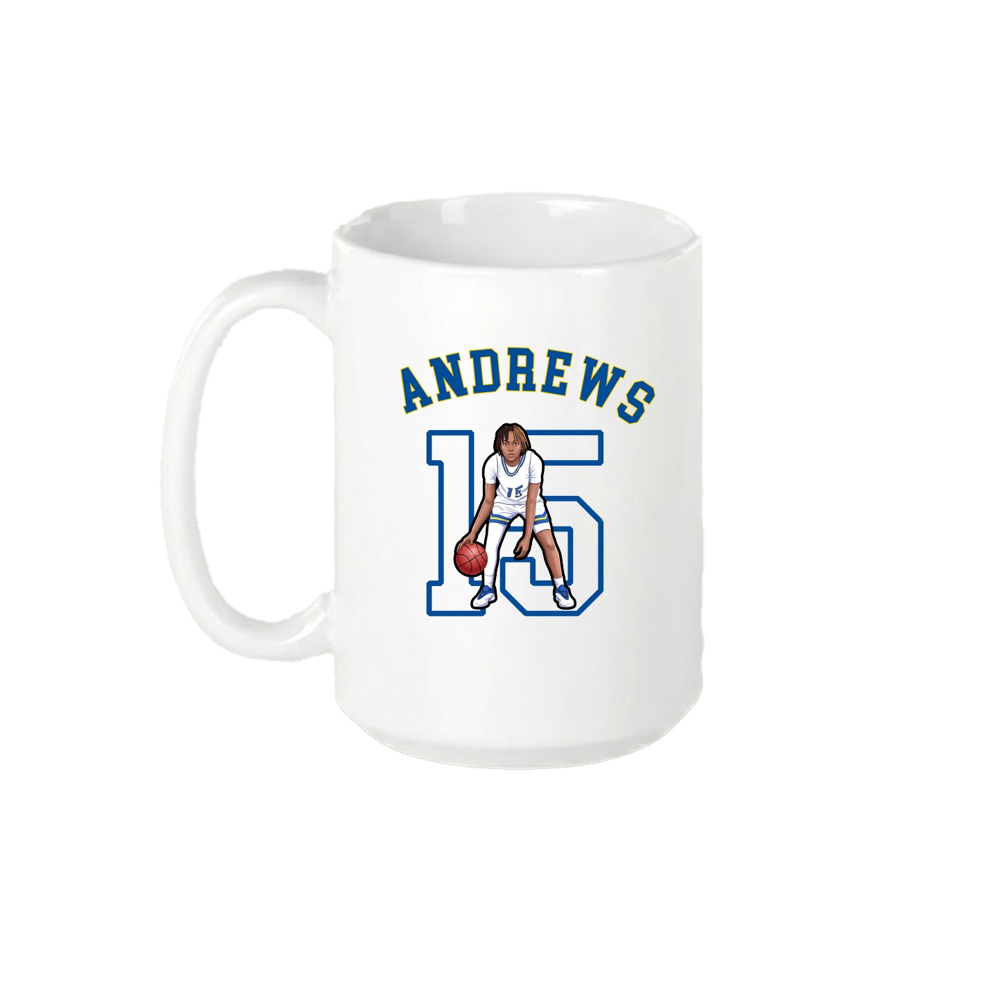 15oz Coffee Mug — Shirsey Arch in White