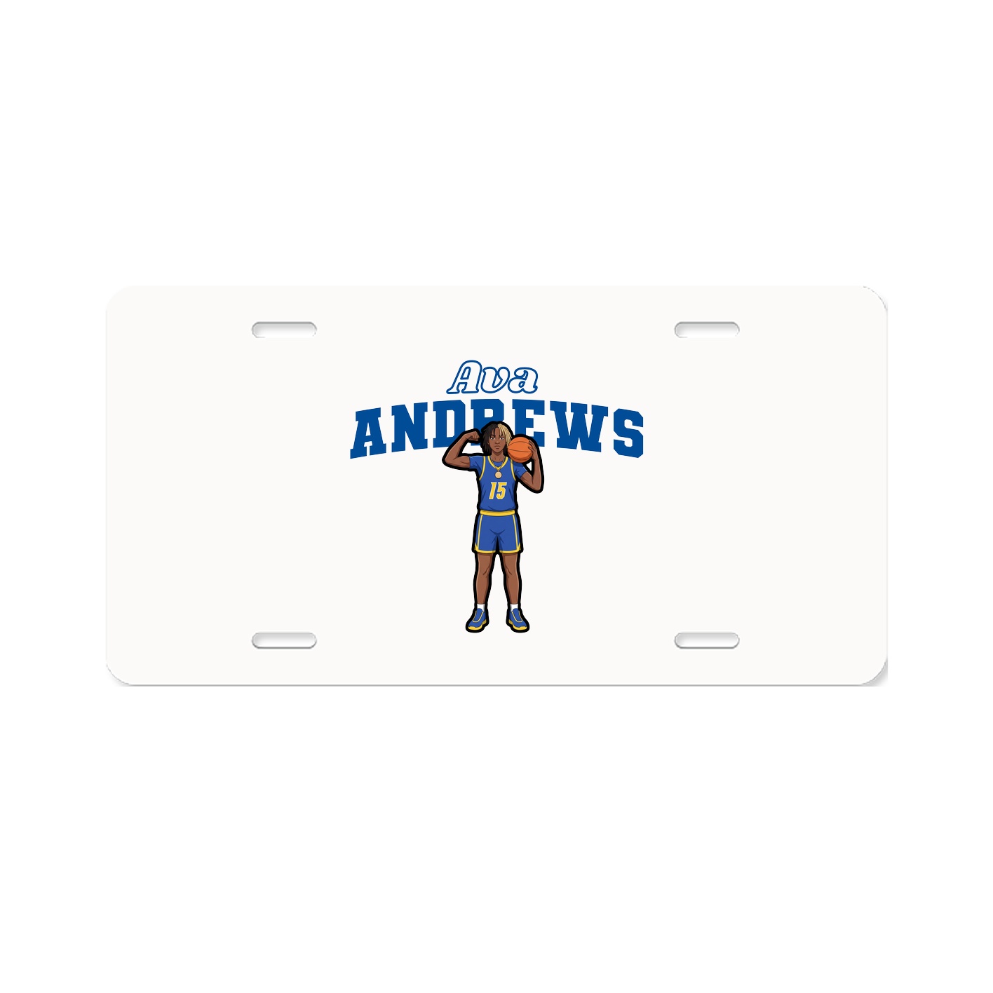 License Plate — Name Arch in Classic