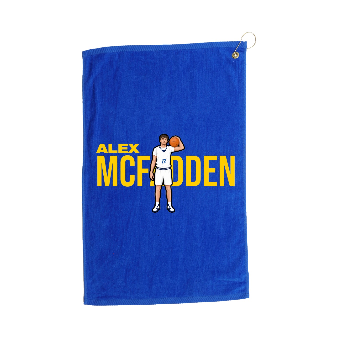 Golf Towel — Player Name in Royal