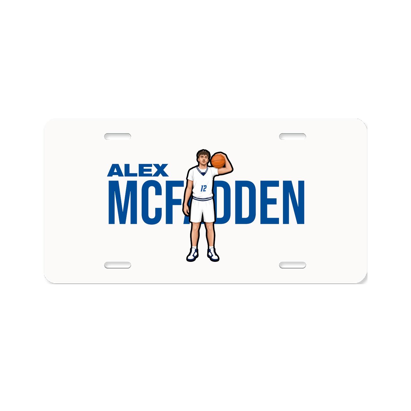 License Plate — Player Name in Classic