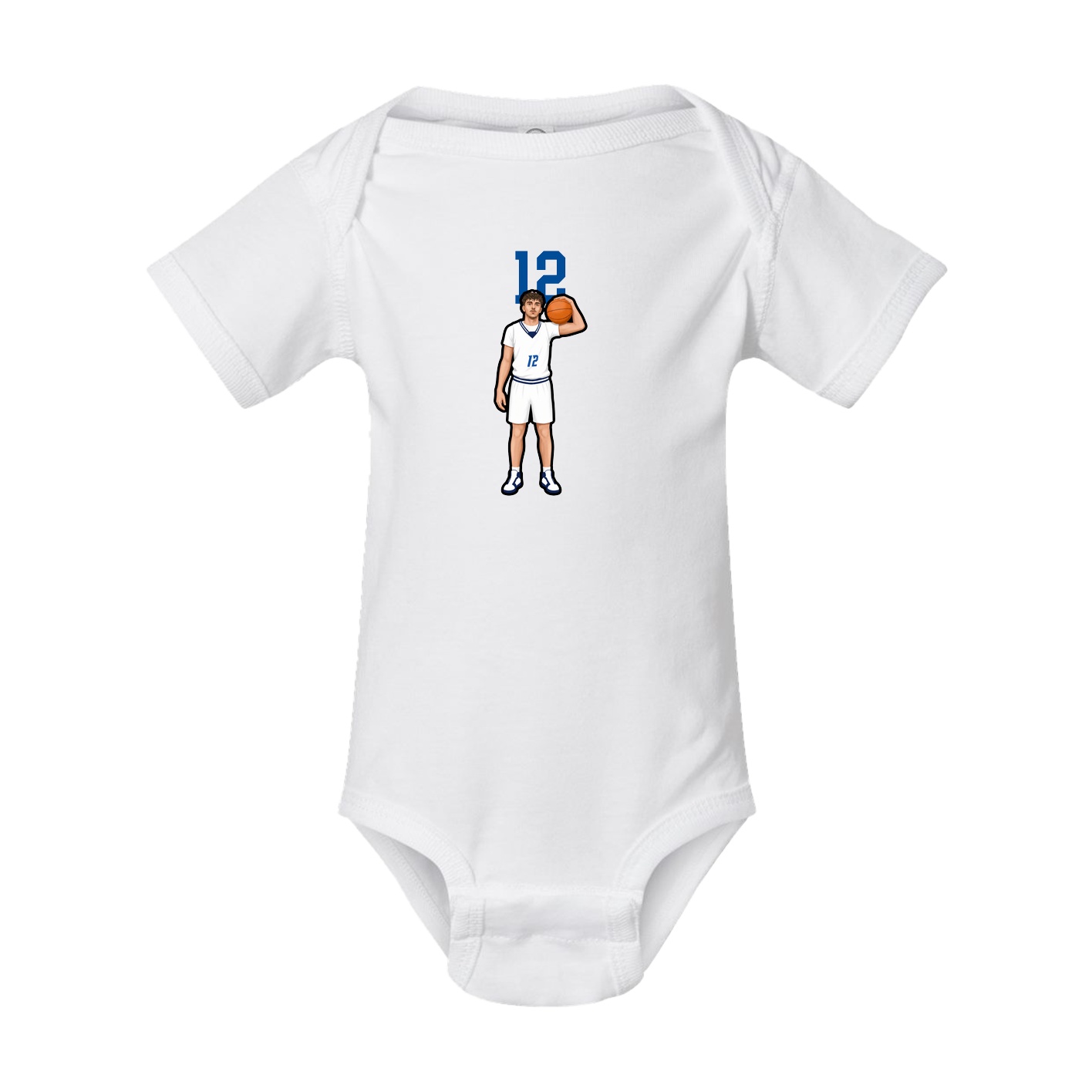 Baby Onesie — Number Top in White